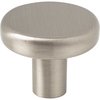 Elements By Hardware Resources 1-1/4" Diameter Satin Nickel Gibson Cabinet Knob 105SN